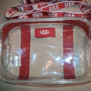 UGG Transparent Bag with Red Accents